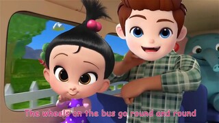 WHEELS ON THE BUS BUT WITH OTHER CHARACTERS PART 2 | CocoBaby Plus