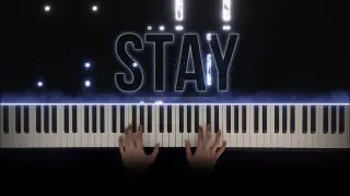 The Kid LAROI, Justin Bieber - STAY | Piano Cover with Violins (with Lyrics & PIANO SHEET)