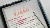 【Life】Digital English brush lettering | How to write titles