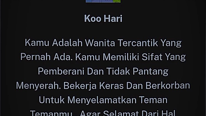 Kalo kalian mirip siapa nih,kalo aku s waifu sendiri Hari Koo😆😊🤩