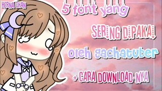 5 font PHONTO yang sering di pakai Gachatuber + Cara Download-nya || Herna Chan