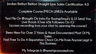 Jordan Belfort Belfort Straight Line Sales Certification 4.0 Course download