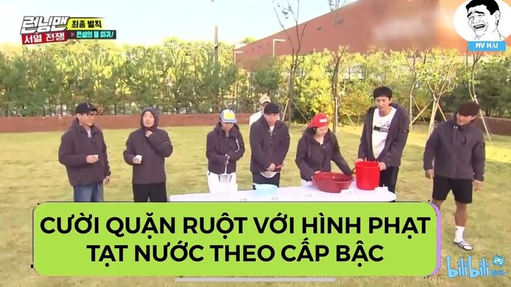 #MVHai Hình phạt tạt nước theo cấp bậc trong Running Man