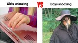 Girls Unboxing VS Boys Unboxing