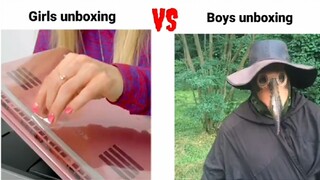 Girls Unboxing VS Boys Unboxing