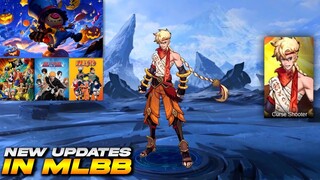 NEW UPDATES - BLEACH/NARUTO ANIME COLLAB | NEW HERO | CYCLOPS HALLOWEEN SKIN | MOBILE LEGENDS