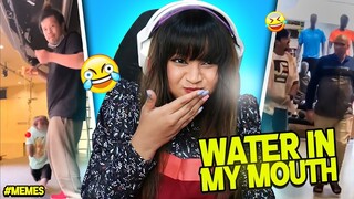 Try not to laugh challenge with water in Mouth 😂 😂 #impossible