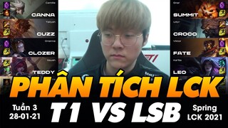 [PHÂN TÍCH LCK] T1 vs LSB (28/1) | SỰ TRỞ LẠI CỦA TEDDY & CUZZ! | VĂN TÙNG