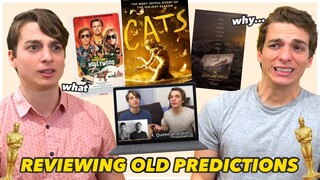 Cringing at Old Oscar Predictions