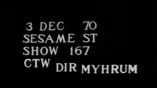 Sesame Street - Episode 0167 (1970)