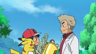 The boy who was once not favored by Professor Oak has become the world champion