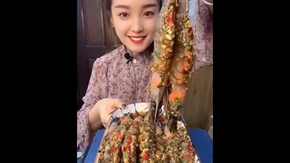 กุ้งสดพริกสด