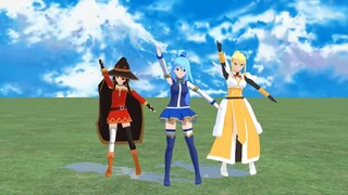 【mmdこのすば】アクア＆めぐみん＆ダクネスでミラクルっと♥link ring！