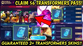 HOW TO GET 56 TRANSFORMERS PASS + 2 TRANSFORMERS SKINS IN MLBB X TRANSFORMERS EVENT 2022! - MLBB