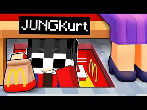 JUNGKurt Builds a Secret MCDonald in Minecraft!