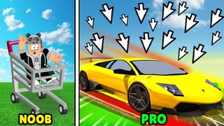 NOOB Yarışçıdan PRO Yarışçıya Dönüştüm !! - Roblox Race Car Simulator