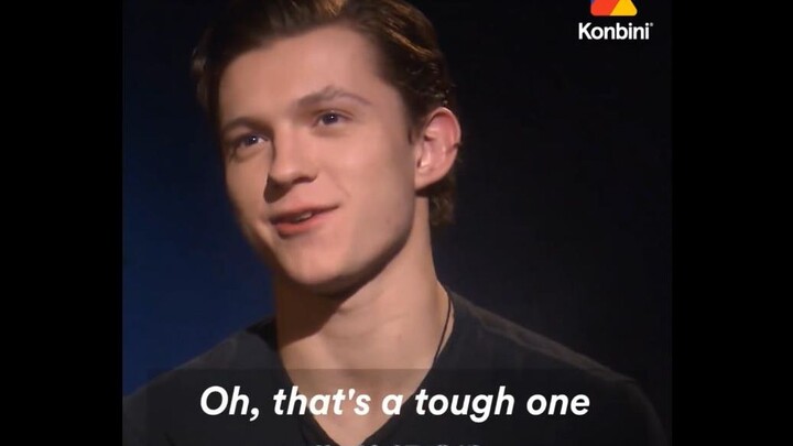 Tom Holland in a 1-Minute Q&A: Iron Man or Robert Downey Jr.?