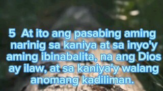 Bible verses tagalog version po 1 Juan 1:5-7