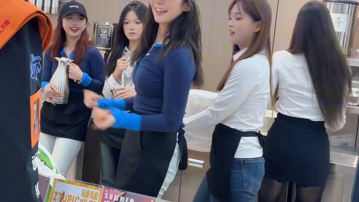 Your bubble tea is still being shaken.