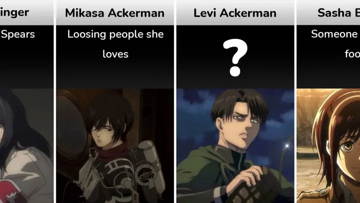What scares Attack On Titan characters?