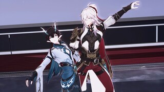 2.0卡池复刻位2.2同框结算画面【崩铁/景恒MMD】