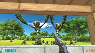 Survive with 80 Big Praying Mantis. Animal Revolt Battle Simulator