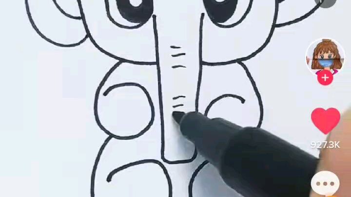 Cara Menggambar Gajah(Simple)