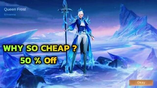 Draw Silvanna Collector Queen Frost Skin at 50% Off || Guide For Silvanna Collector Skin MLBB