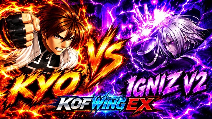 Kyo vs Igniz V2 | KOF Wing EX | CPU vs CPU | #0000000033