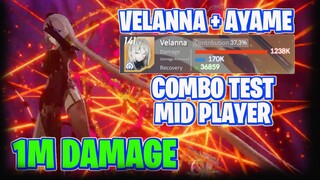 VELANNA AYAME COMBO TEST FOR MID PLAYER - EVERSOUL