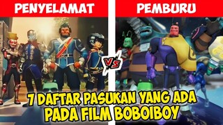 7 Daftar Pasukan Yang Ada Pada Film BoBoiBoy