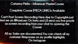 Catarina Mello  course - Influencer MasterCourse  download