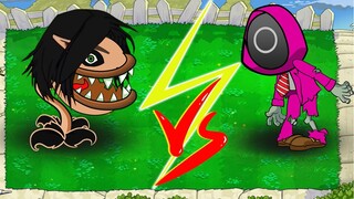 Plants Eren Titan vs. Squid game Zombies ANIMATIONS COMPILATIONS