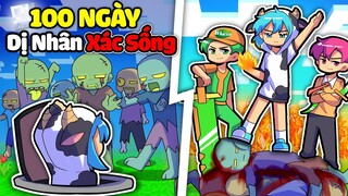 TÓM TẮT 100 NGÀY BIỆT ĐỘI DỊ NHÂN ĐÁNH BẠI XÁC SỐNG TRONG MINECRAFT | Học Viện Dị Nhân Yomost