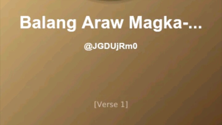 Balang Araw Magkakaroon din