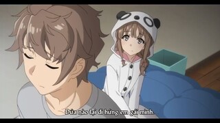 Cấm Nhìn Trộm Chị Tắm Nhá!!! Anime Giây Phút Hài Hước【Bunny Girl Senpai】#anime