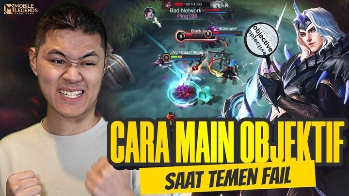 CARA MAIN JUNGLER OBJEKTIF SUPAYA BISA GENDONG SATU TIM ! - Mobile Legends