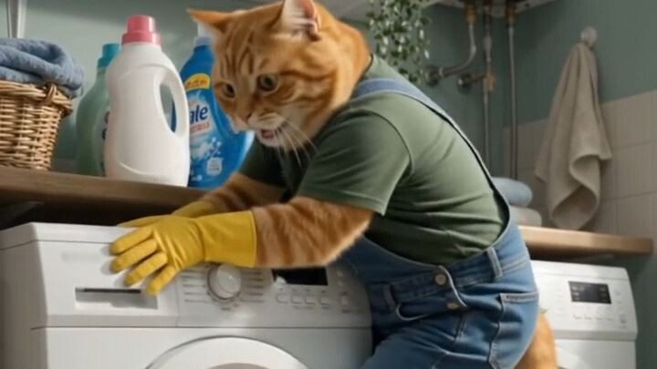 She asked him to do one simple chore… so he used the whole bottle! 😹🫧