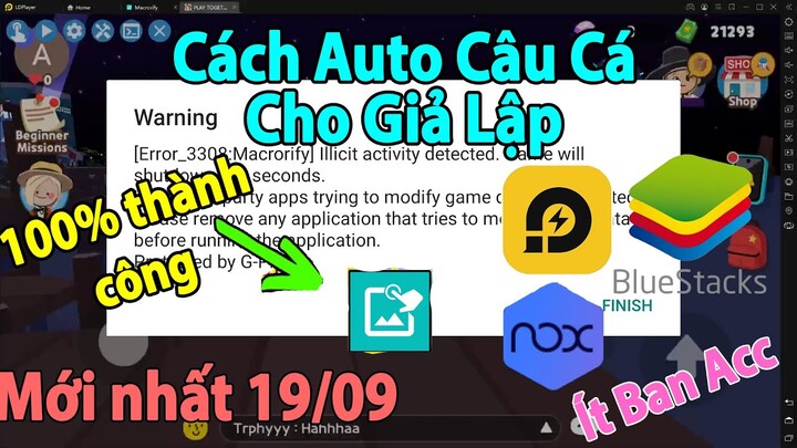 Play Together | Cách Auto Câu Cá Trong Play Together Mới - Dành Cho Giả Lập - Ít Ban Acc