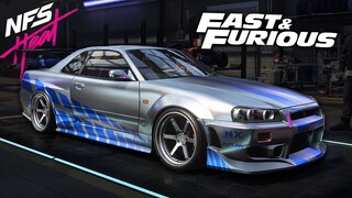 Need for Speed Heat : แต่งรถ Skyline R34 แบบในหนัง fast and furious | แต่งรถ paul walker #9