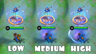 Harley Revamped Great Inventor Skill Effects in Different Graphics Settings | MLBB