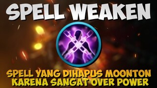 Spell yang dihapus oleh Moonton karena sangat OP (Spell Weaken) #Shorts