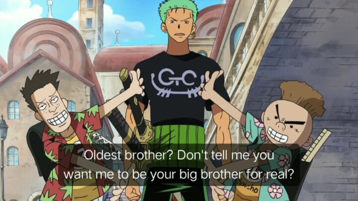 [ONE PIECE] zoro best brother