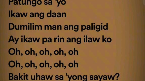 song dilaw