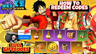 Hải Tặc 3D Free 10 Giftcodes - How to Redeem Code - Hải Tặc 3D Full Codes
