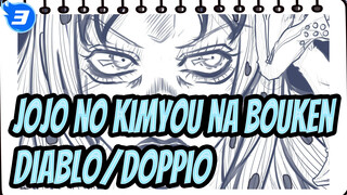 [JoJo no Kimyou na Bouken/Gambar Tablet] Diablo dan Doppio Kecil (Draf Garis)_3