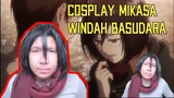 Windah Basudara Cosplay Mikasa!!! Ngakak banget!!! Attack On Titan!!!