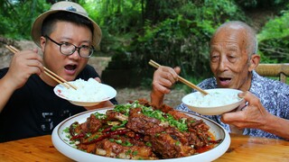 Countryside Recipe & Mukbang | Spicy Pork Ribs with Ginger