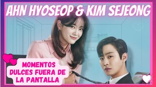 AHN HYOSEOP & KIM SEJEONG MOMENTOS DULCES FUERA DE LA PANTALLA🥰💖