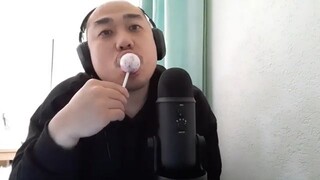 ASMR Licking JAWBREAKER LOLLIPOP 🍭 | Mouth Sounds👅 & Hand Movements (NO TALKING)